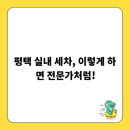 평택 실내 세차, 이렇게 하면 전문가처럼!
