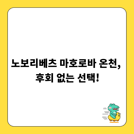 노보리베츠 마호로바 온천, 후회 없는 선택!