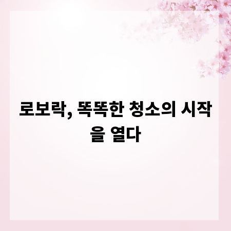 로보락, 똑똑한 청소의 시작을 열다