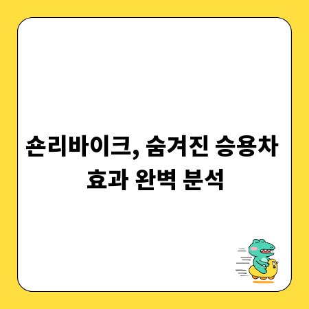 숀리바이크, 숨겨진 승용차 효과 완벽 분석