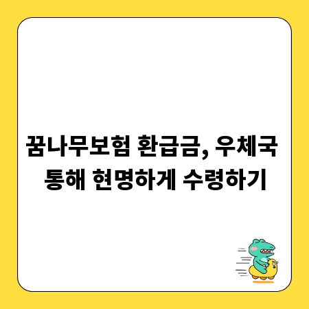 꿈나무보험 환급금, 우체국 통해 현명하게 수령하기