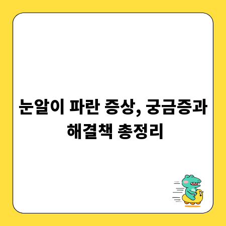 눈알이 파란 증상, 궁금증과 해결책 총정리