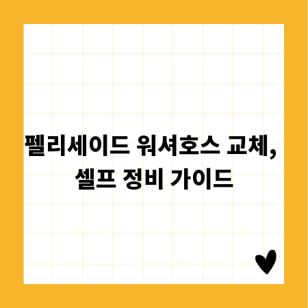 펠리세이드 워셔호스 교체, 셀프 정비 가이드